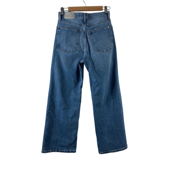 Everlane Women's Denim Jeans Organic Cotton The Way High Leg Flare Size 27 - Picture 3 of 14